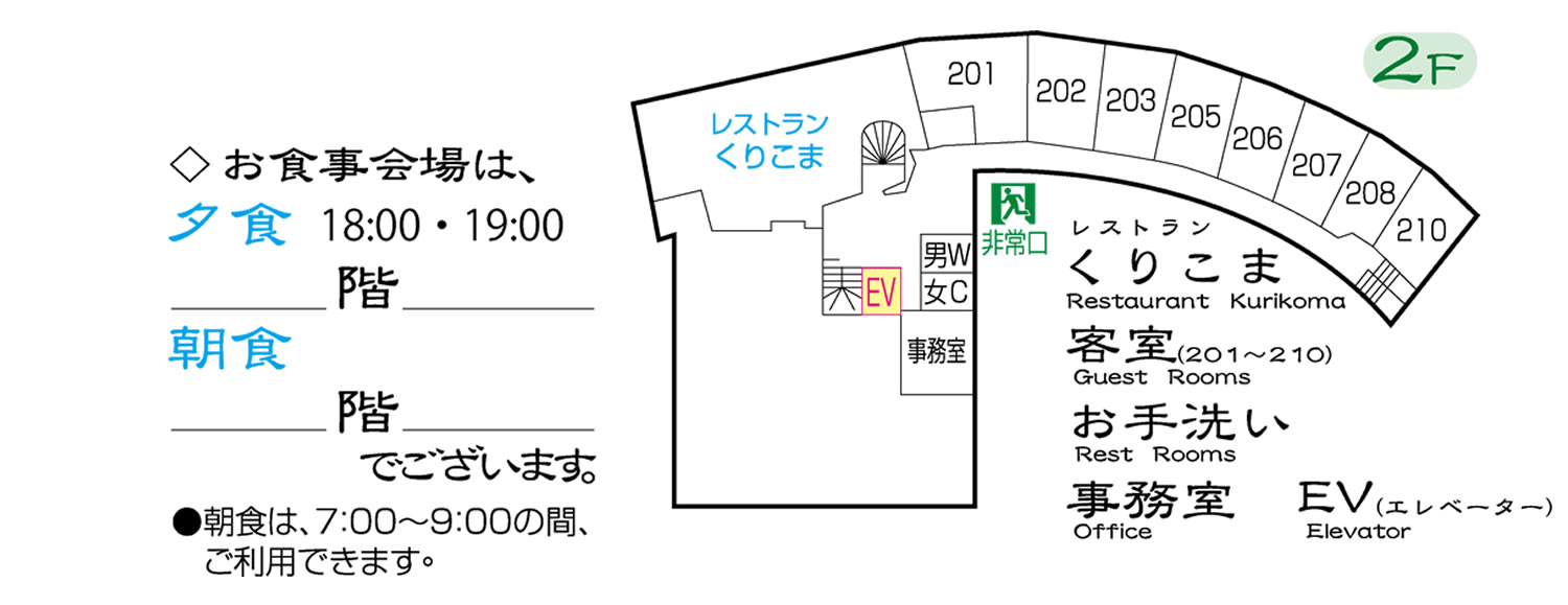 館内平面図2階